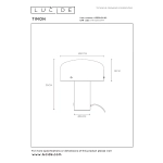 Lampa stołowa TIMON 05539/01/02 Lucide - zdjęcie dodatkowe 4